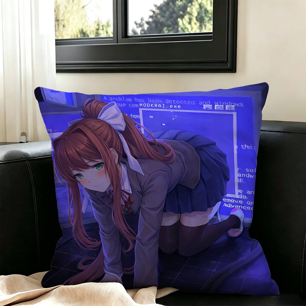 Monika Square Double-Sided printed Pillow Case Bedroom Bedside Pillow Sofa Cushion Cover