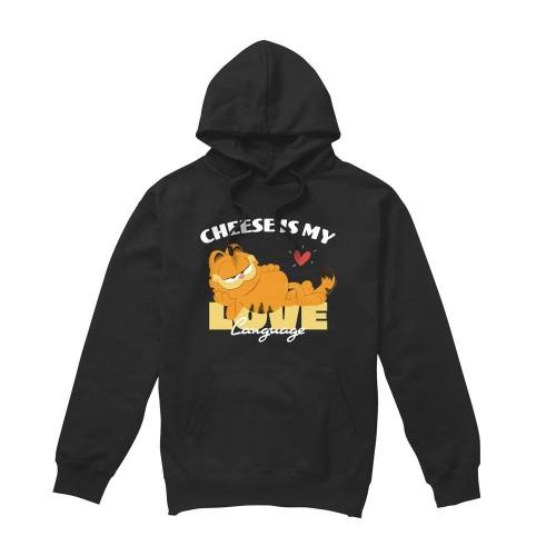 Garfield Movie Mens Cheese Is My Love Language Hoodie