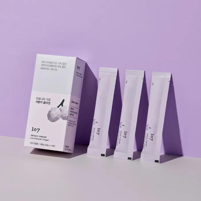 Hanaega X Aronia Vinegar Low Molecular Collagen Jelly (20g x 42 packs) _Hanaega X Aronia Vinegar Low Molecular Collagen Jelly (20g x 42 packs) 3 boxes