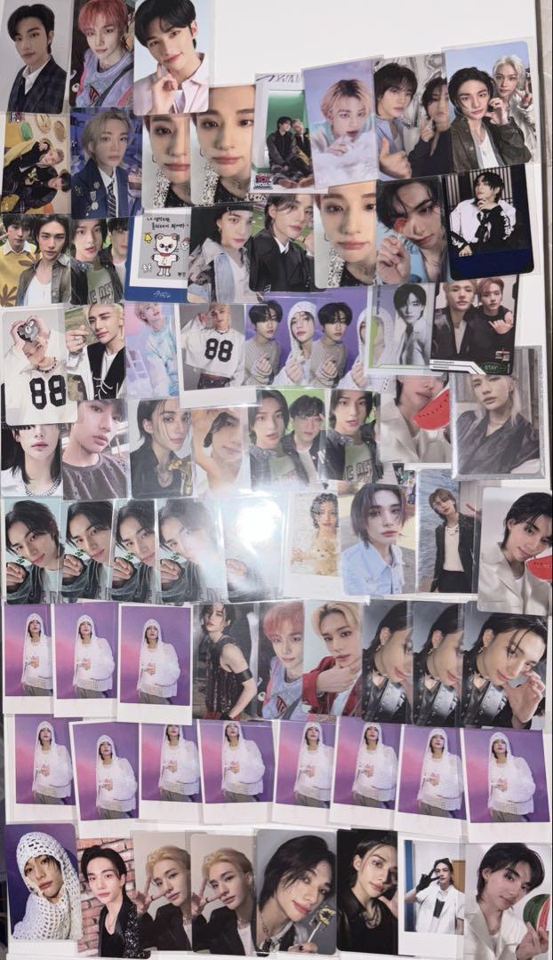 

[USED] Stray Kids Hyunjin Trading Cards Bulk Sale Lucky Drop Chinese Bonus 69 Cards
