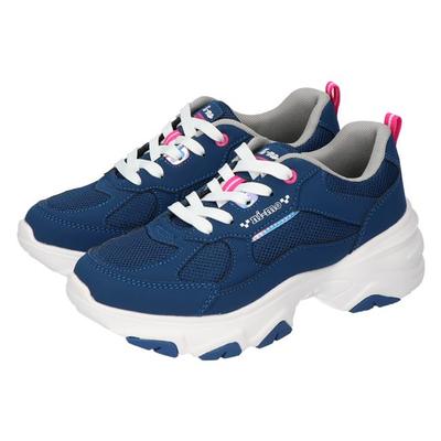 Moonstar NM J087 Sneakers for 2E Girls, Navy, 23.0 Cm,