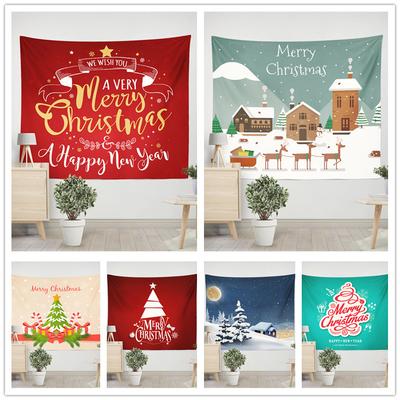 Cross-border E-commerce Amazon European and American Christmas Hanging Cloth Background Cloth Tapestry