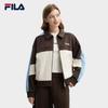 FILA Women's Yang Mi Style Colorblock Hooded Wool Jacket