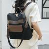 Women's backpack women's new retro contrasting soft leather outdoor travel bag casual women's backpack women