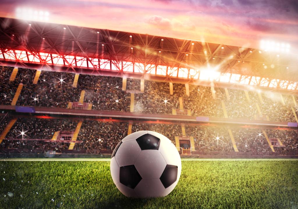 Photomural Soccer Ball In The Stadium Self-Adhesive Mural 312x219