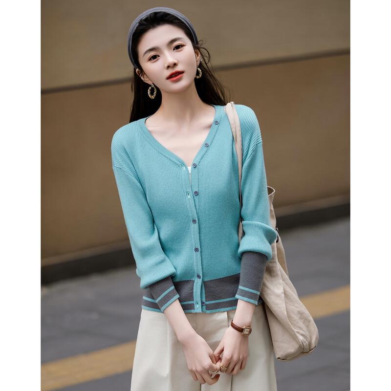 Demana Women's Cloud-Soft Wool Blend V-Neck Cardigan