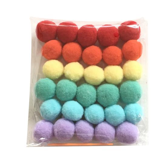 Nordic Style Colorful Pom Pom Ball Hanging Garland Birthday Party Nursery Decor