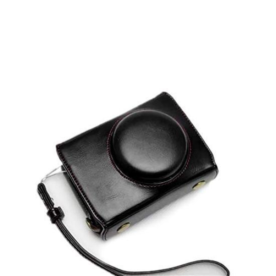 

kinokoo FUJIFILM XF10 Dedicated Camera Case Replaceable Camera Bag with Tripod Screw Hole PU Leather Full Protection Wrist Strap Included (Black)