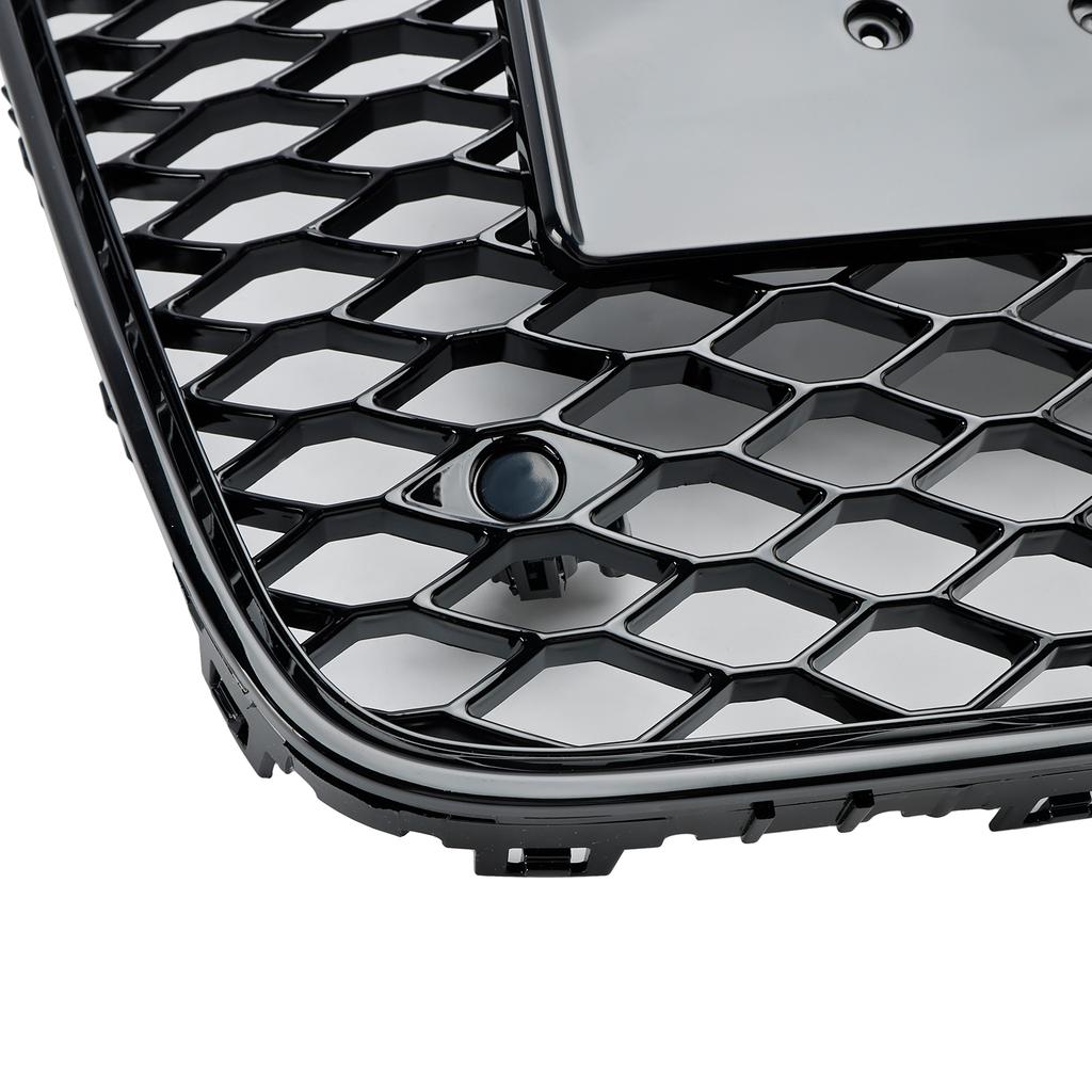 Gloss Black Front Bumper Radiator Vent Mesh Grille Grill Fit Q7 2005-2015