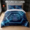 Tottenham Hotspur Design Bett Bettwäsche Set 1 Bettbezug + 2 Kissenbezüge Weich Atmungsaktiv Haushalt Bettwäsche