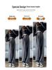 European Cotton Velvet Wide-Leg High-Waisted Women's Corduroy Pants for Autumn/Winter - Drapey, Casual, Floor-Length.