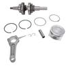 Engine Piston Connecting Rod Kit Metal Crankshaft Piston Pins Rods Set Wear Resistant for GX390 13 HP Engine