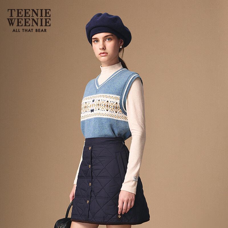 Teenie Weenie Women's Bear Letter Knit Sweater