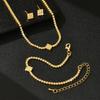 High-end Niche Versatile Necklace Earrings Jewelry Set New Exquisite and Simple