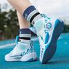 Children's Basketball Shoes Boys' Spring and Autumn Leather Surface Breathable Non-slip Sports Shoes Older Children's Youth Training Actual Combat