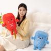 30cm Cartoon Color Trash Can Plush Doll Pillow Long Legs Environmental Friendly Recyclable Trash Can Plush Toy Home Decoration