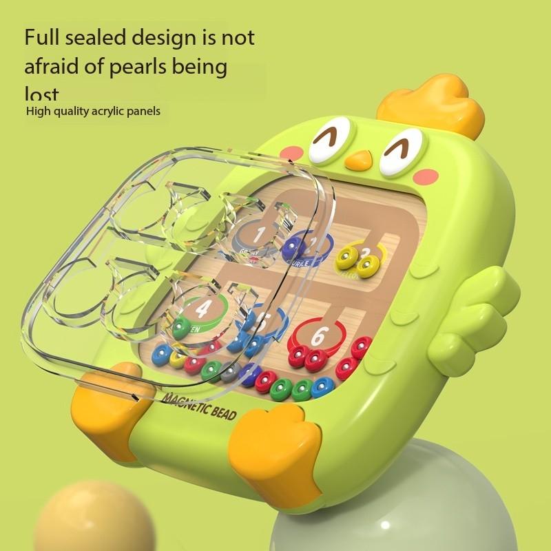 Magnetic Sorting Game Montessor  Learning Toys for Kid Magnetic Color Number Maze Board Pen Moving Bead Games Fine Motor Ski