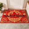 VIKAMA Spring Festival Red Horse Pattern Rug Non-Slip Mat 2026 Year of the Horse Spring Festival Living Room Doormat Home Decor