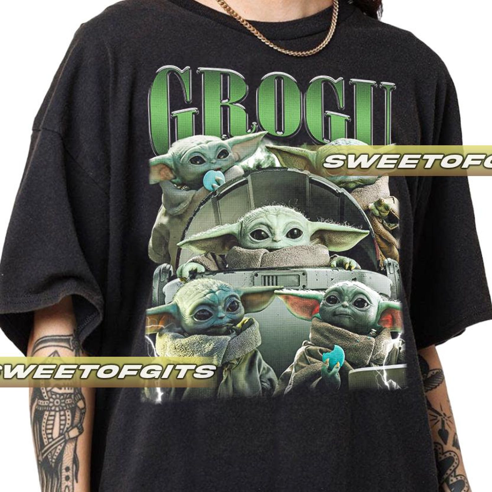 Limited Grogu T-Shirt - Unisex vintage 90s 3XL
