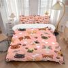 3pcs Cute Animals Bedding Set, Suitable for Bedroom Decoration, (Includes 1 Duvet Cover And 2 Pillowcases, Quilt Not Included) Yy250822153