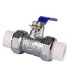 PPR Double Union Hot Melt Brass Ball Valve