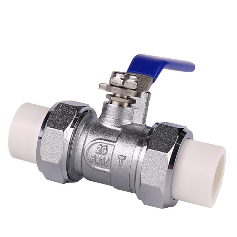 PPR Double Union Hot Melt Brass Ball Valve
