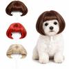 Pet Wig Costume Hairpiece, Funny Pet Hair Accessory for Dress-Up and Parties