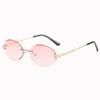 Ladies Sunglasses Personalized Frameless Trimmed Sunglasses Glasses