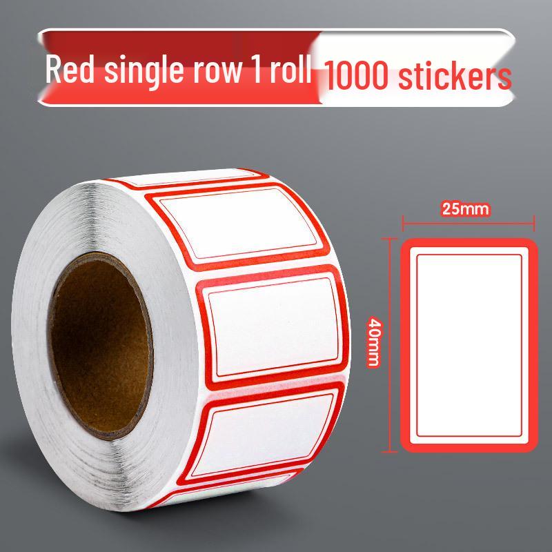 Waterproof Self-Adhesive Name and Memo Roll Stickers for Office Use