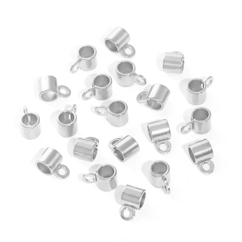 

Pack of 20 Round Stainless Steel Charm Pendant Portable Beads with 2mm Hole for Bracelets Earrings and Necklaces
