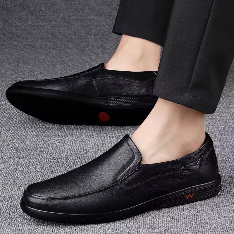 Scarpe casual in pelle per raccogliere perdite pelle morbida suole morbide Scarpe Doudou coprono i piedi
