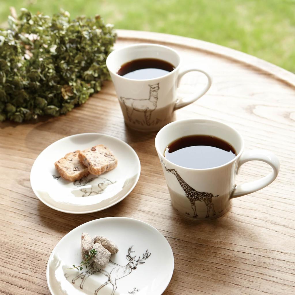 Mino Ware Miyama Miyama Mug Cup 210ml Microwave Dishwasher Safe Giraffe Made In Japan Approx. "Matsuda Zoo" 93-069-228