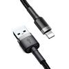 Cable Baseus  Baseus Cafule USB-A / Lightning 1.5A QC 3.0 Cable 2 M - Black