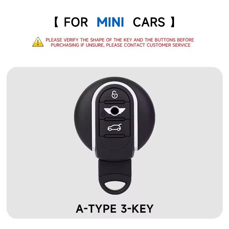 Car Key Case For Bmw Mini Cooper Clubman Countryman R55 R56 R57 R58 R59 R6 Remote Cover Shell Keychain Holder Accessories