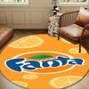 Fanta Orange Refreshment Round mat Home Decor, Chair rug For livingroom,Bedroom, doormat home decor Birthday Gift Christmas Gifts