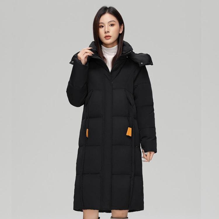 Women Winter Down Jacket Korean Style Loose Long Hooded Warm Coat