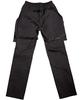 ZHOUERO Black Bandage Cotton Trousers