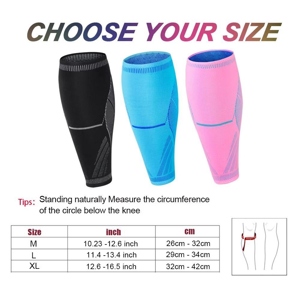 Nylon Compression Calf Sleeve Soft Leg Socks New Shin Guard  Unisex