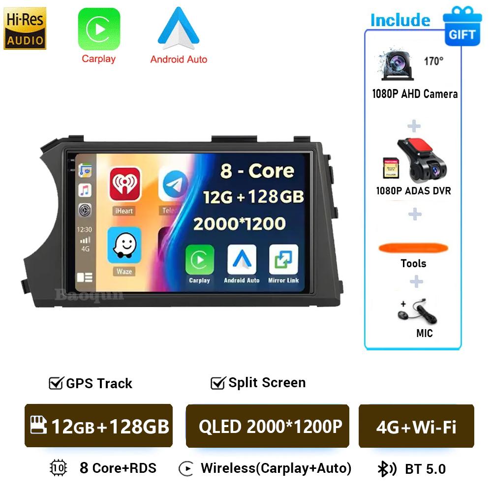 Android 16 For SsangYong Kyron Actyon C100 2005 2006 2007 - 2011 2K QLED Stereo Car Radio Multimedia Video Player GPS 4G CarPlay