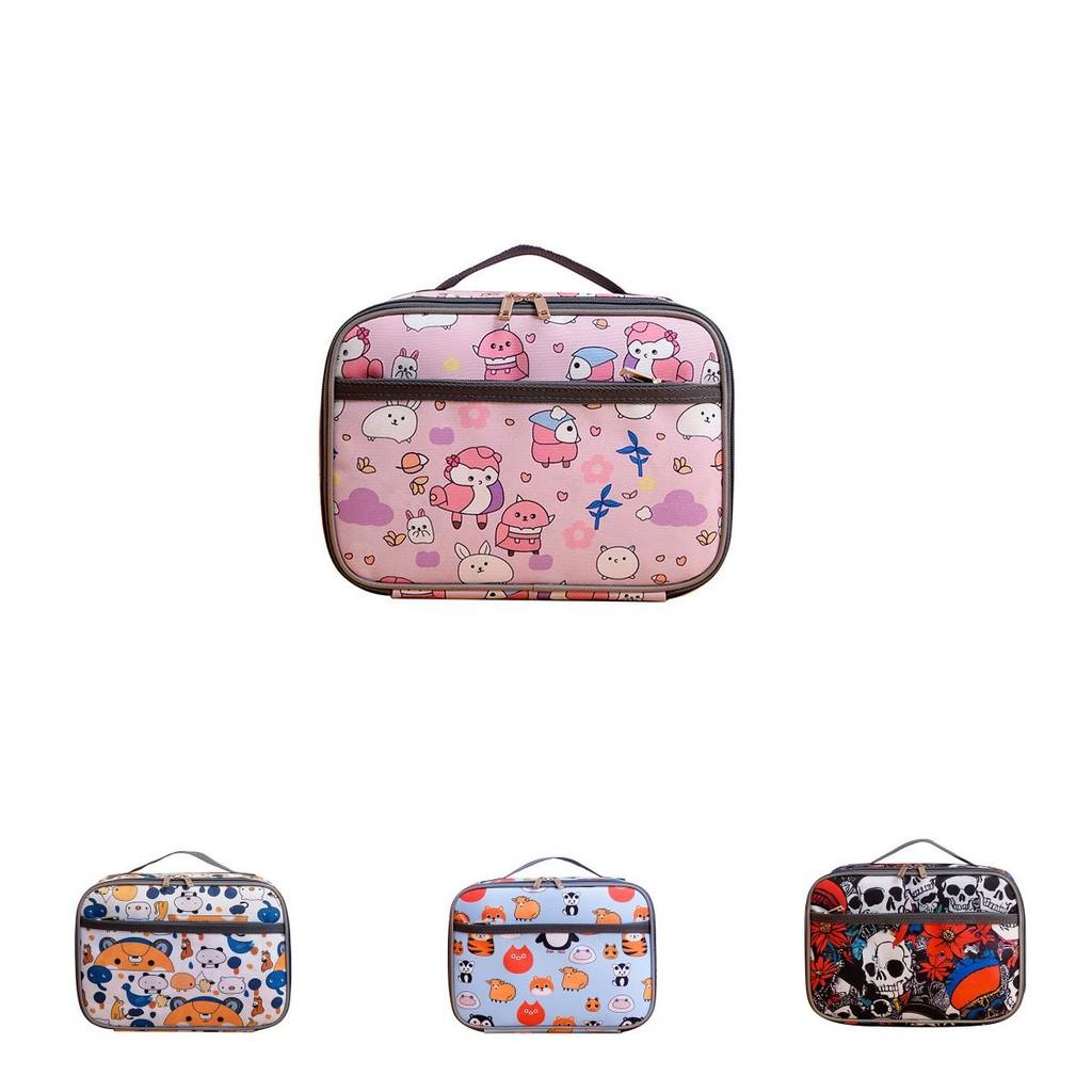 Dinosaur Pattern Lunch Box With Lightweight Anti Microbial Oxford Fabric For Elementary Students