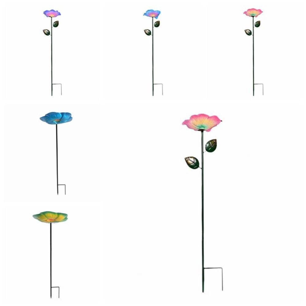 Blumenform Biene Schmetterling Bewässerungsstation Gartenpfahl Ziergärtnerei Vogelwasserspender Patchwork Garten Vogeltränke
