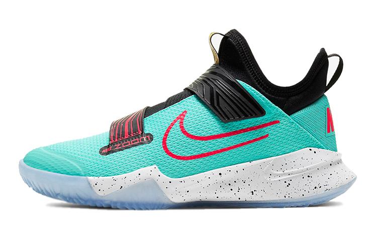

Nike Cushioning Low top Children s Basketball Shoes Black White Blue Kids CK0787-300 38.5