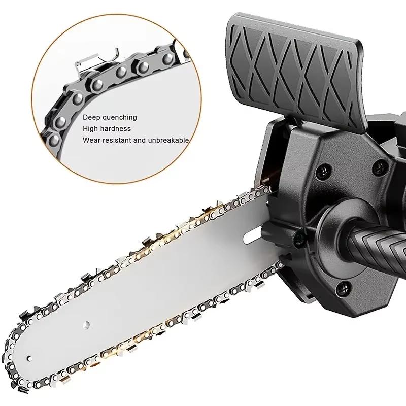 Chainsaw Adapter Electric Drill Converter Head Chain Saw Attachment Cutting Tree Woodworking Garden Pruning Tool