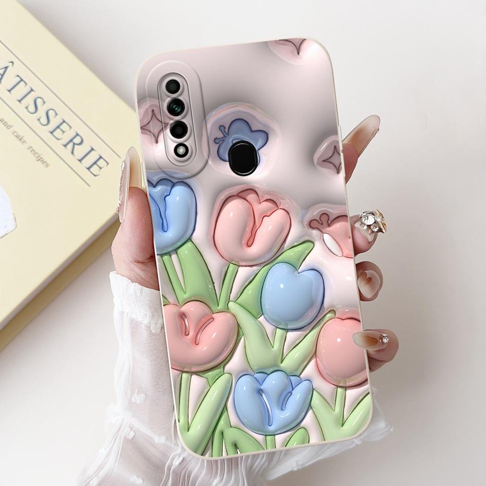 Casing For Oppo A31 2020 CPH2015 Case A8 PDBM00 Cute Cat Fashion Luxury Silicone Shockproof Phone Case For Oppo A8 Back Cover