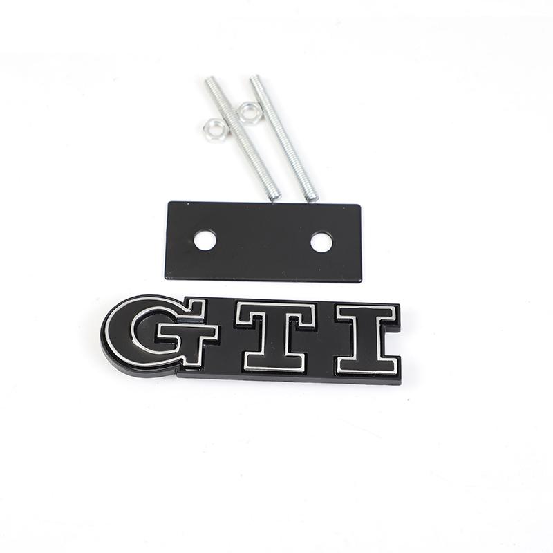 2026 Hot VOLKSWAGEN 1Pcs Car Metal Badge Sticker Front Grille Decal Decoration For VW GTI Passat B6 Golf Mk7 Polo Tiguan Jetta T FMPQT1