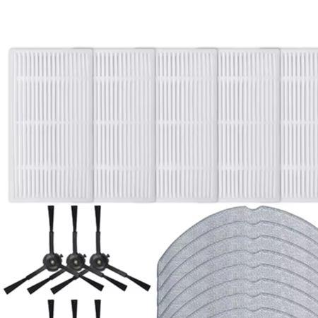 Replacement Filter Side Brush Mop Cloth Kit For Tapo RV11 Max Plus RV11 Max Plus Vacuum Cleaner Parts Accessories