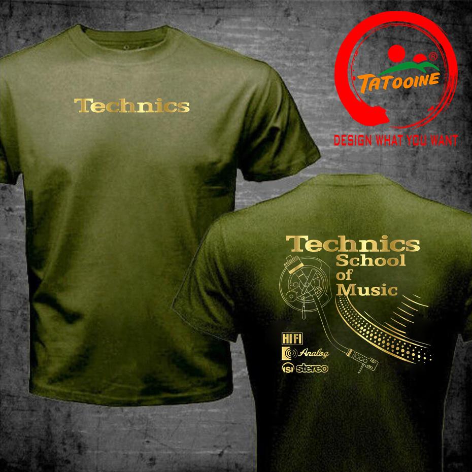 Vintage Deejay Shirt Long Play Tshirt Technics School Of Music T Shirt Unisex Retro Dj Music Tshirt Hot Sale Fashion Top Tee Shirt