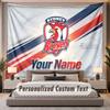 Custom Name Text Tapestry Sydney Roosters Personalized Polyester Wall Tapestry For Bedroom And Room