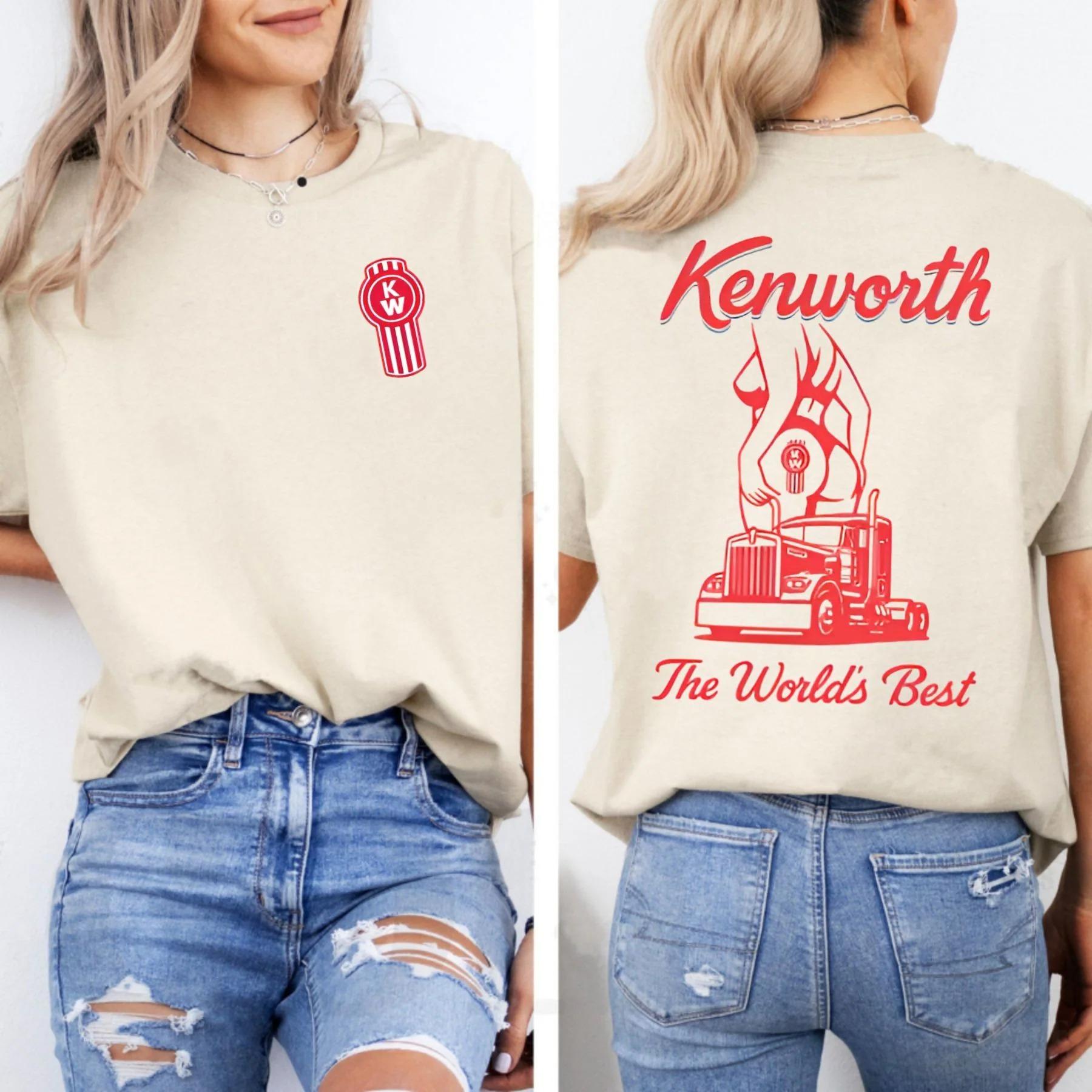 

Kenworth Truck T-Shirt Graphic Cotton T-shirt Unisex Summer Short Sleeve Fashion Brand Tee Luxury Casual Vintage Retro Tops 4XL