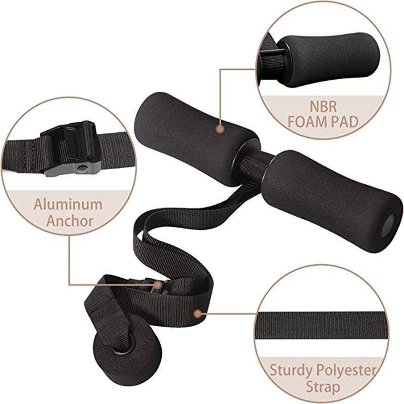 Upgraded  Hamstring Curl Strap Sit-up Auxiliary Belt Squats Adjustable Tendon Curl Ab Workout Home Gym Fitness